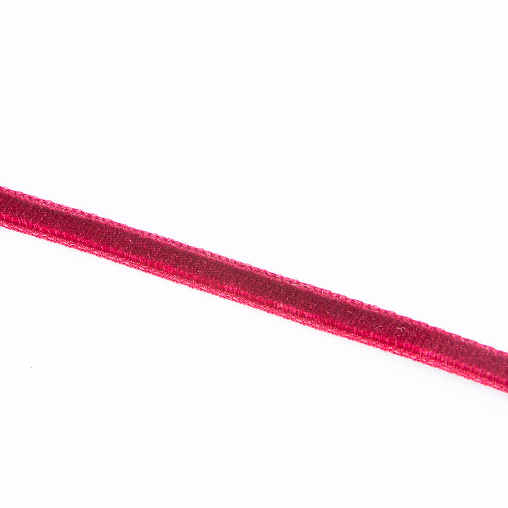 Rubinrotes Samtband 7mm - Ribes y Casals