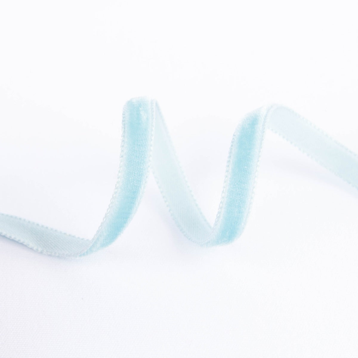 Eisblaues Samtband 7mm - Ribes y Casals