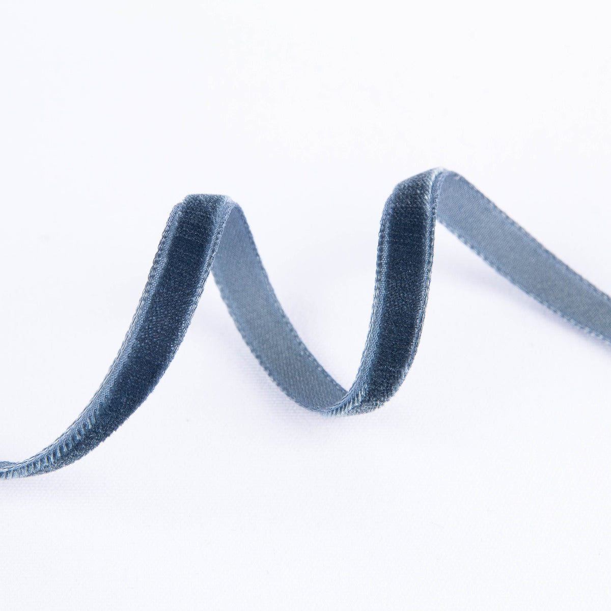 Samtband Blau graublau 7mm - Ribes y Casals