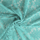 Spandex Türkis Blonda Blumen Spandex Türkis - Ribes y Casals