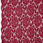 Granat Spandex Blonda Blumen Granat - mit Breite 145 cm - Ribes y Casals