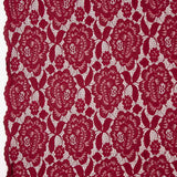 Granat Spandex Blonda Blumen Granat - mit Breite 145 cm - Ribes y Casals