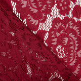 Granat Spandex Blonda Blumen Granat - mit Breite 145 cm - Ribes y Casals
