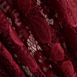 Granat Spandex Blonda Blumen Granat - mit Breite 145 cm - Ribes y Casals