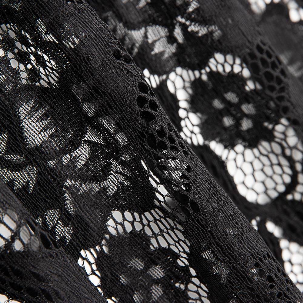 Blonda Blumen Spandex Schwarz - Ribes y Casals