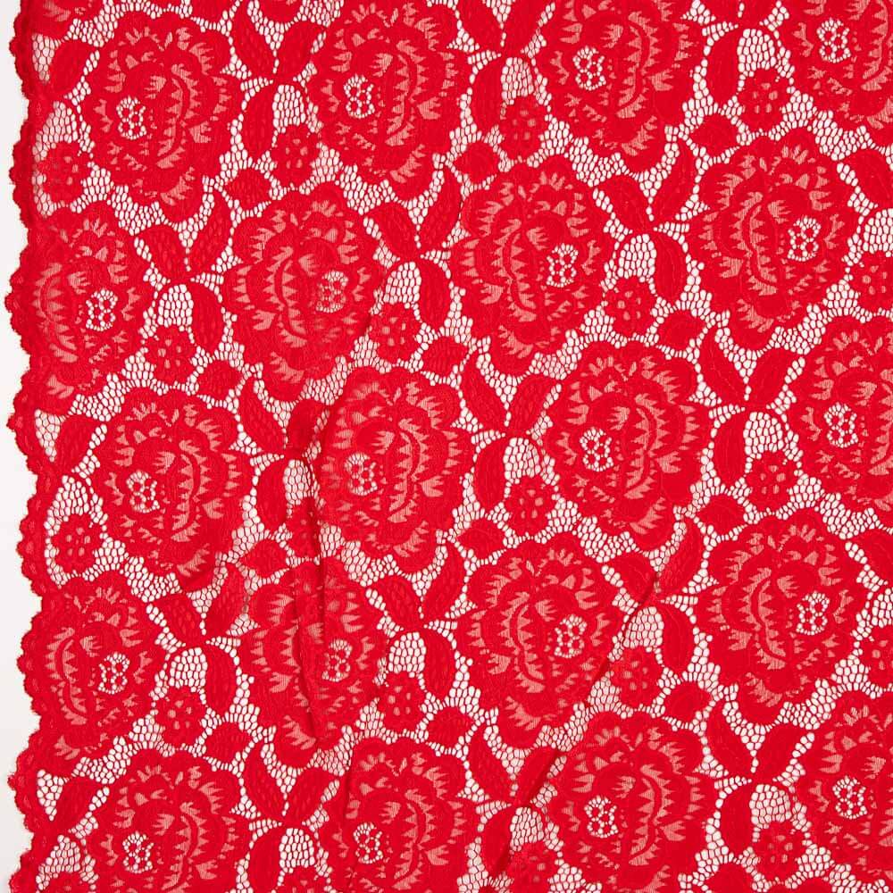 Blonda Blumen Spandex Rot - Ribes y Casals
