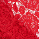 Blonda Blumen Spandex Rot - Ribes y Casals