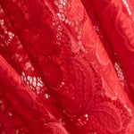 Blonda Blumen Spandex Rot - Ribes y Casals