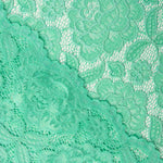 Blonda Blumen Spandex Aqua Grün - Ribes y Casals