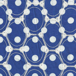 Stickerei Polka Dots Blauer Hintergrund - Ribes y Casals