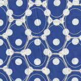 Stickerei Polka Dots Blauer Hintergrund - Ribes y Casals