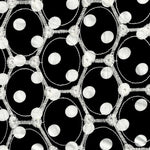 Stickerei Polka Dots Schwarzer Hintergrund - Ribes y Casals
