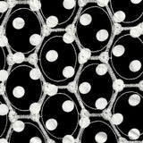 Stickerei Polka Dots Schwarzer Hintergrund - Ribes y Casals
