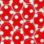 Stickerei Polka Dots Roter Hintergrund - Ribes y Casals