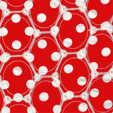 Stickerei Polka Dots Roter Hintergrund - Ribes y Casals