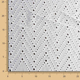 Schweizer Weiß Chevron-Stickerei - Ribes y Casals