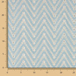 Schweizer Blau Chevron-Stickerei - Ribes y Casals