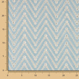 Schweizer Blau Chevron-Stickerei - Ribes y Casals