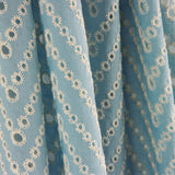 Schweizer Blau Chevron-Stickerei - Ribes y Casals