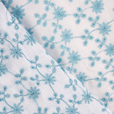 Schweizer Stickerei Mini Blume Blau - Ribes y Casals