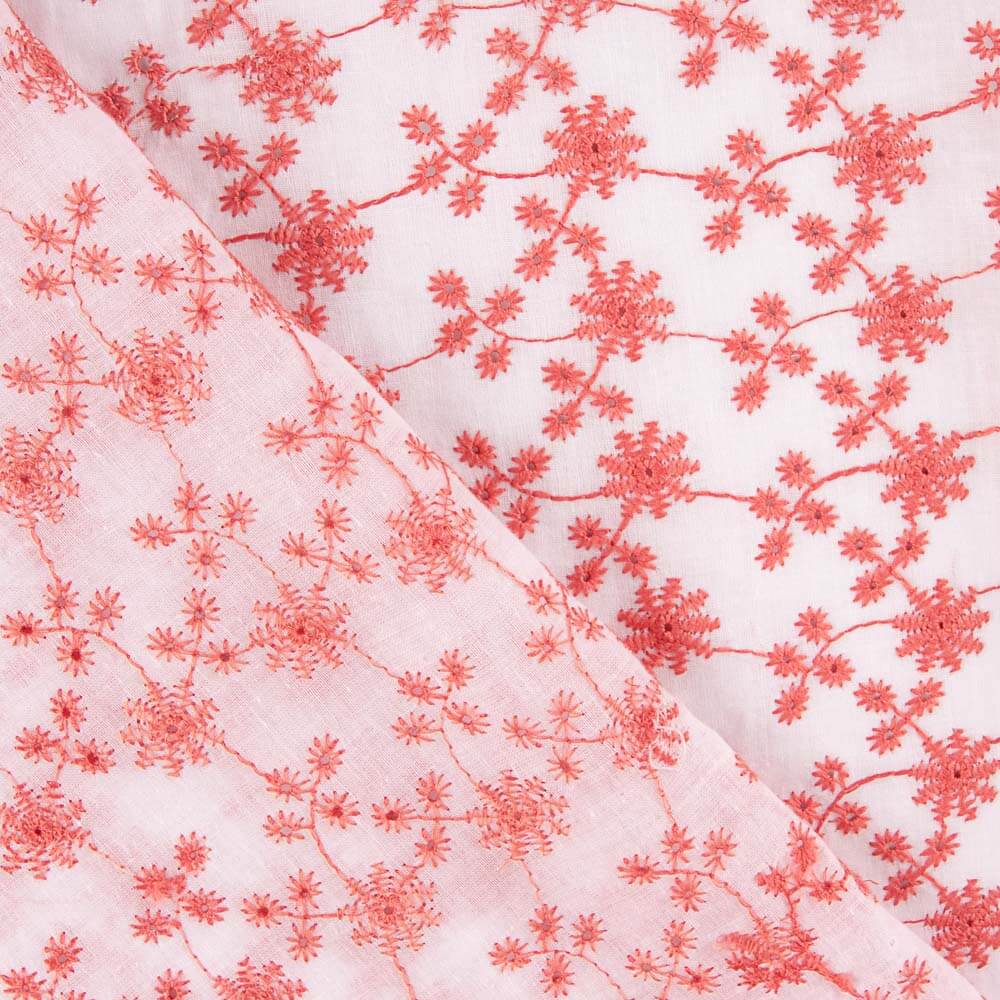 Schweizer Stickerei Mini Coral Flower - Ribes y Casals