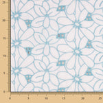 Schweizer Stickerei Daisy Blue Margin - Ribes y Casals