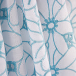 Schweizer Stickerei Daisy Blue Margin - Ribes y Casals