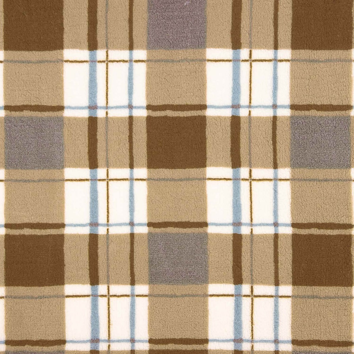 Beige Fleece Fleece Teddy Tartan - Ribes y Casals