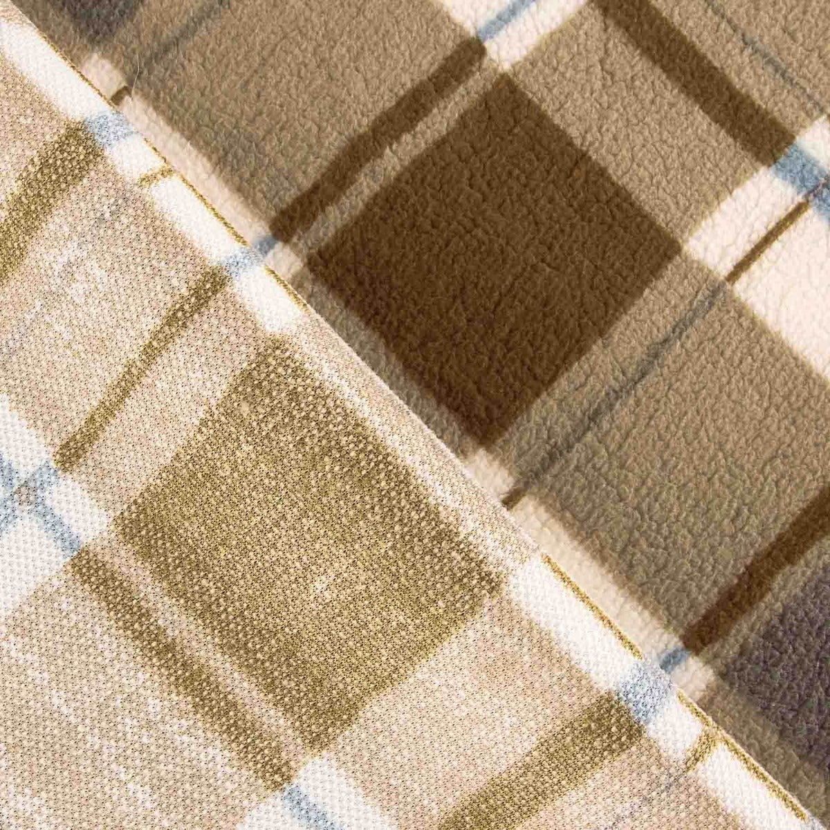 Beige Fleece Fleece Teddy Tartan - Ribes y Casals