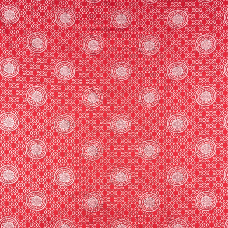 Brokat Fantasie Mosaik Rot - Ribes y Casals
