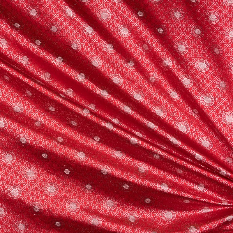 Brokat Fantasie Mosaik Rot - Ribes y Casals