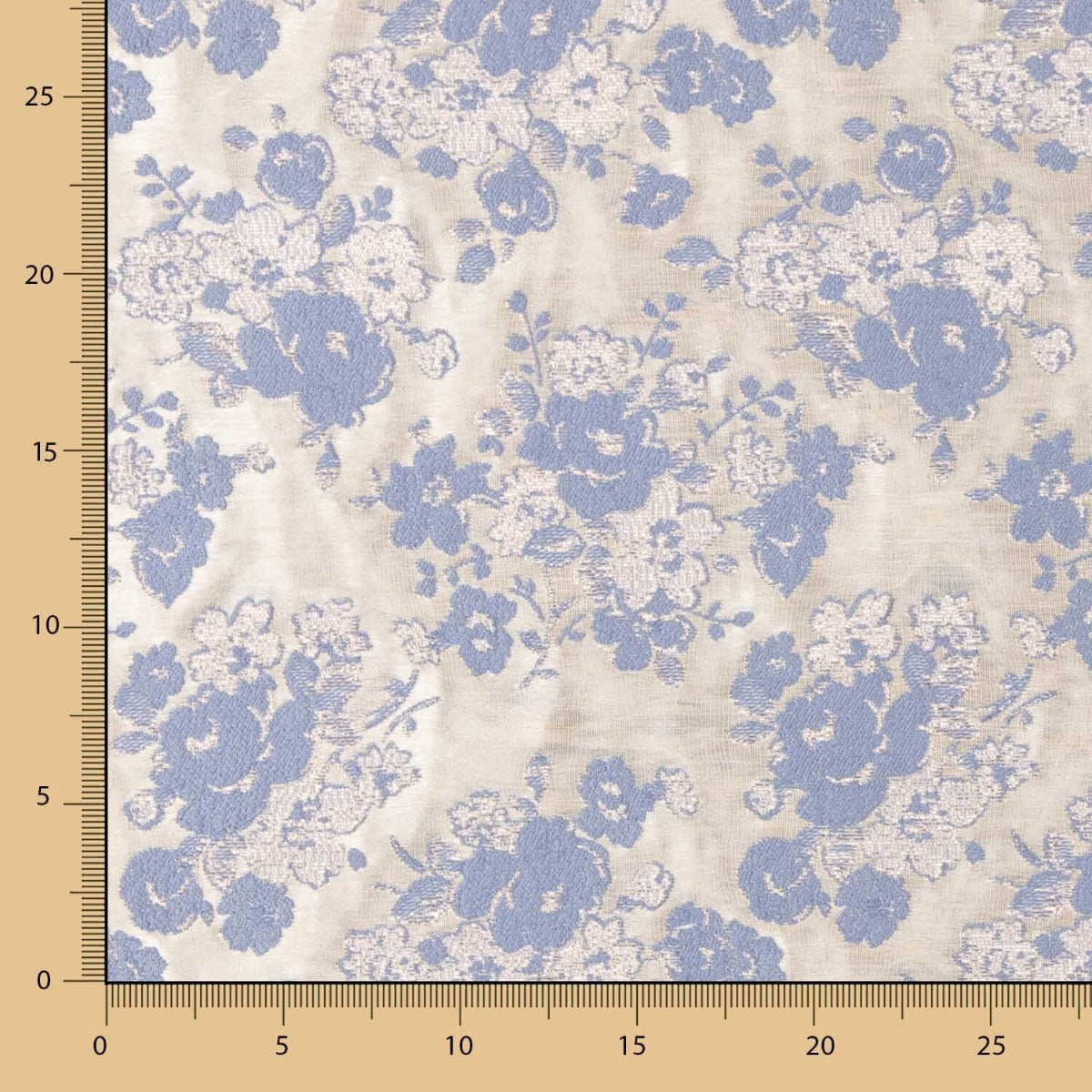 Brokatblume Cretonero Blau Denim - Ribes y Casals