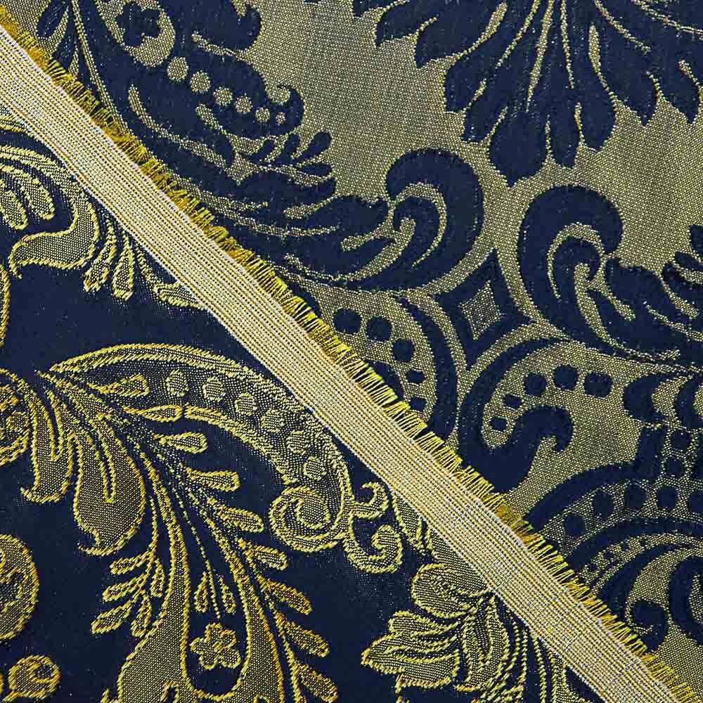 Brokat Cofrade Blau Metall Gold - Ribes y Casals