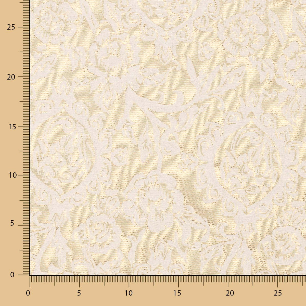 Gold Geometrischer Brokat - Ribes y Casals
