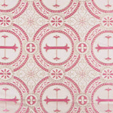 Brokat Lurex Kreuz Fuchsia - Ribes y Casals
