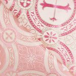 Brokat Lurex Kreuz Fuchsia - Ribes y Casals