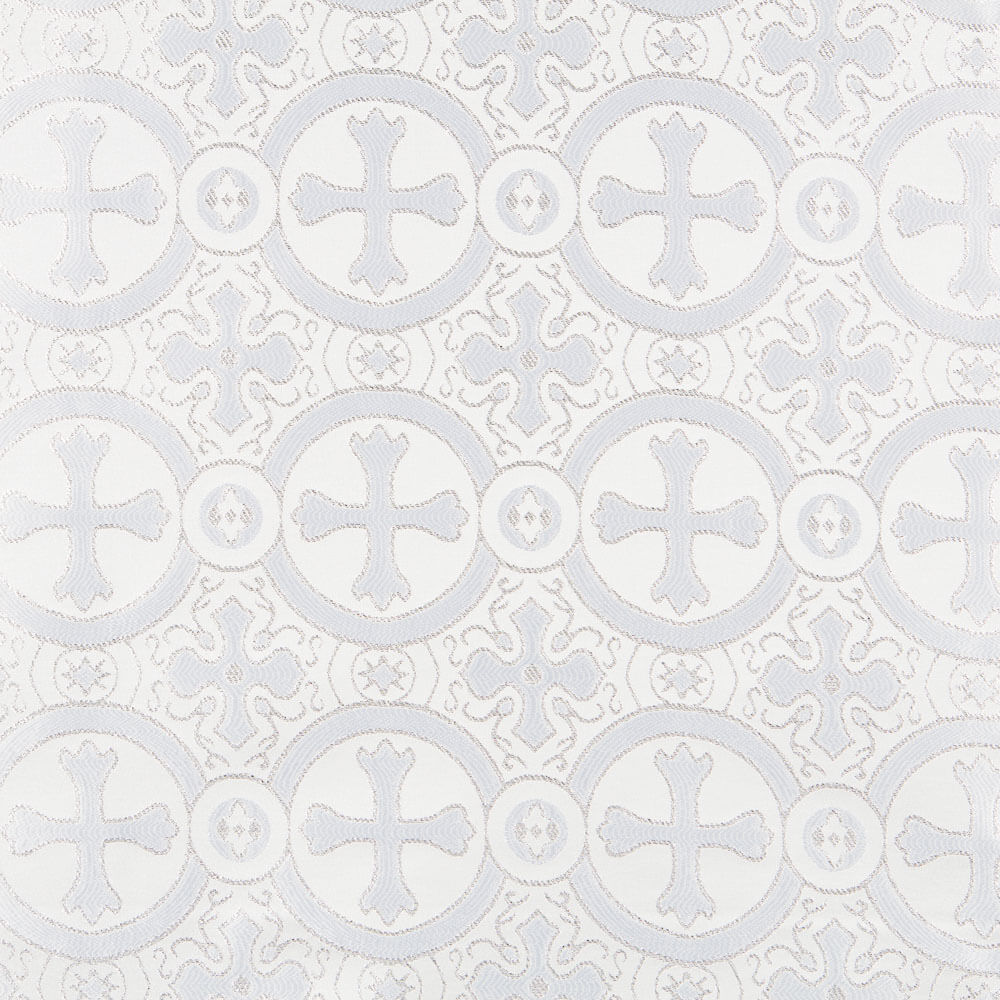 Brokat Lurex Silbernes Kreuz - Ribes y Casals