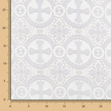 Brokat Lurex Silbernes Kreuz - Ribes y Casals