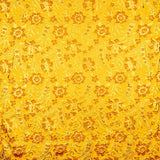 Brokat Lurex Blume Gelb Rot Golden - Ribes y Casals