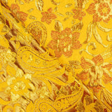 Brokat Lurex Blume Gelb Rot Golden - Ribes y Casals