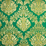 Brokat Brokat Jacquard Florencia Grün und Gold - Ribes y Casals