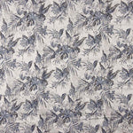 Brokat Tropical Leaf Blau - Ribes y Casals