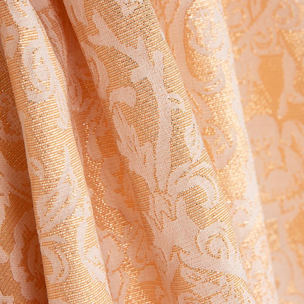 Geometrischer Brokat in Orange - Ribes y Casals