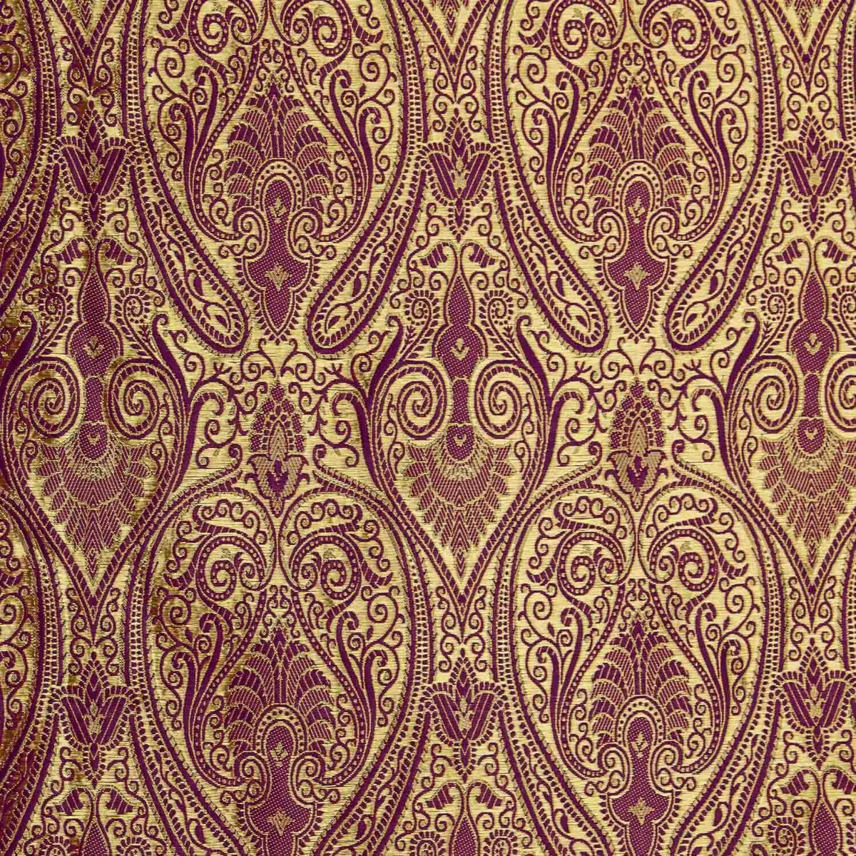 Kastanienbrauner Paisley-Jacquard - Ribes y Casals