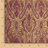 Kastanienbrauner Paisley-Jacquard - Ribes y Casals