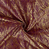 Kastanienbrauner Paisley-Jacquard - Ribes y Casals