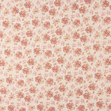 Brokat Englische Blume Granat - Ribes y Casals