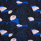 Brokat Schwarz Rosen Blau - Ribes y Casals