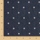 Dunkles Denim-Hemd mit Margarita-Stickerei - Ribes y Casals