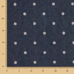 Dunkles Denim-Hemd mit Margarita-Stickerei - Ribes y Casals